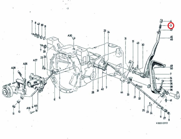 Druckfeder für Handbremse Deutz 06 / 07 / DX 3 VC